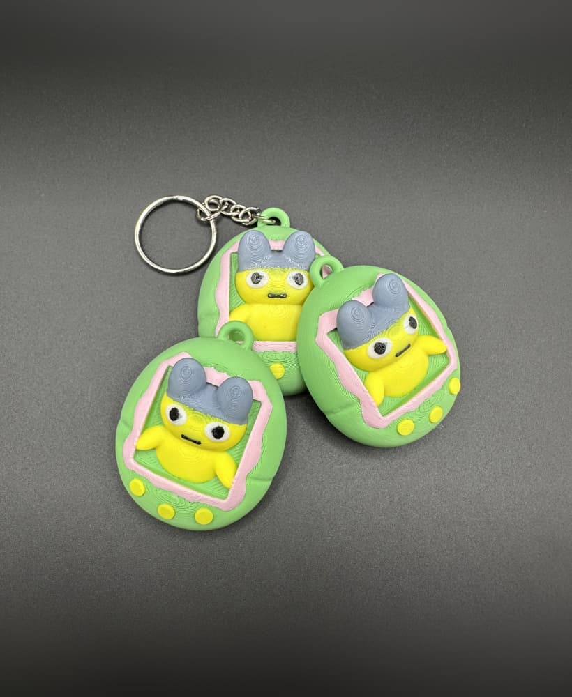 Tamagotchi Keychain 3d model
