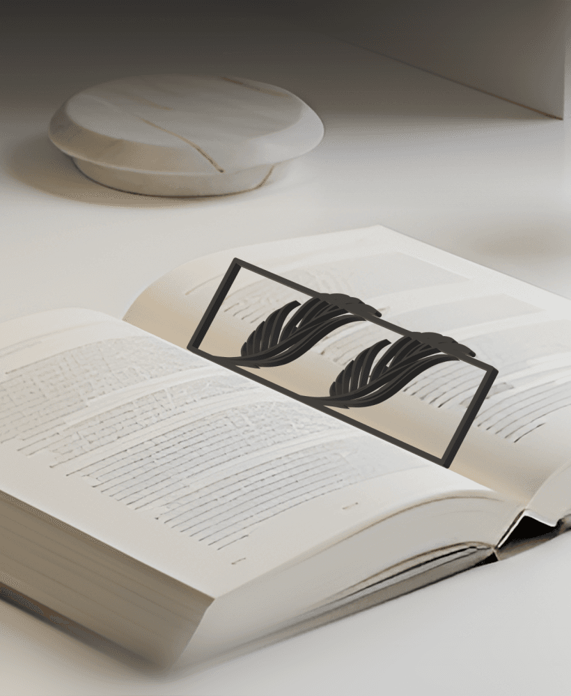 Feather Wing Bookmark, Creativity Bookmark, Gift Idea 3d model