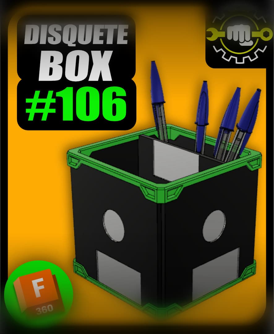 #106 Floppy Disk Box + Ebook Technical Drawing 3d model