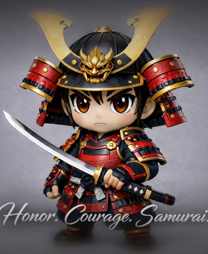 Chibi Samurai Warrior 3d model