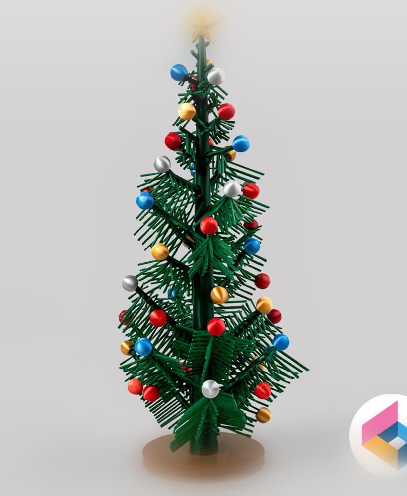 Hairy Christmas Tree 3d model