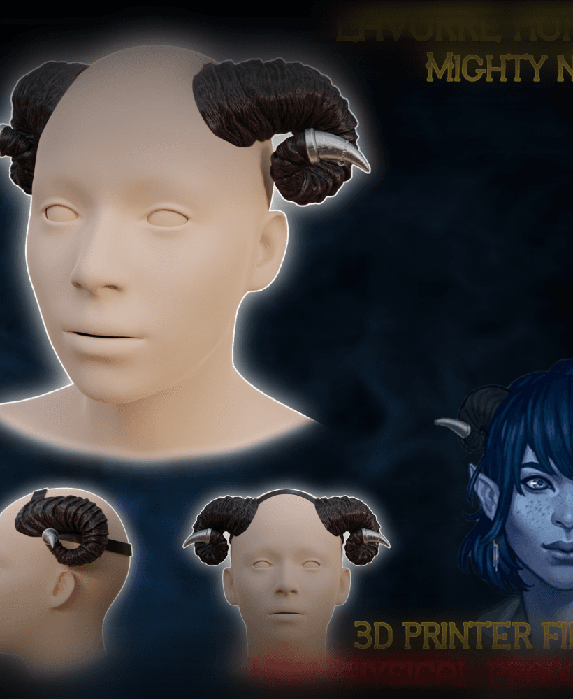 Fantasy Jester Lavorre horns Mighty Nein 3d model