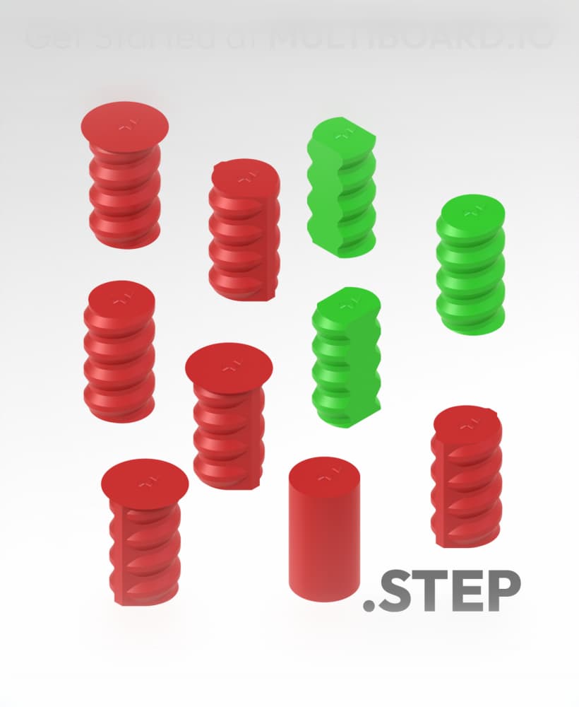 Small Threads - STEP Multiboard Remixing Files 3d model