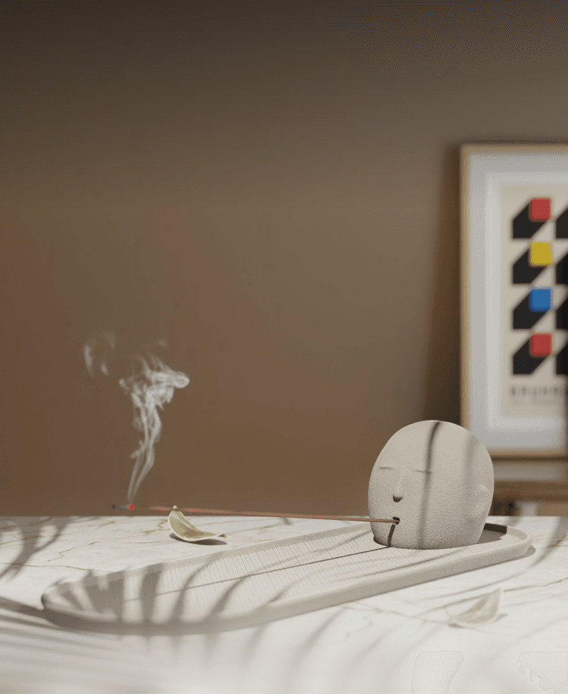 Inyo: A Minimalist Incense Holder 3d model