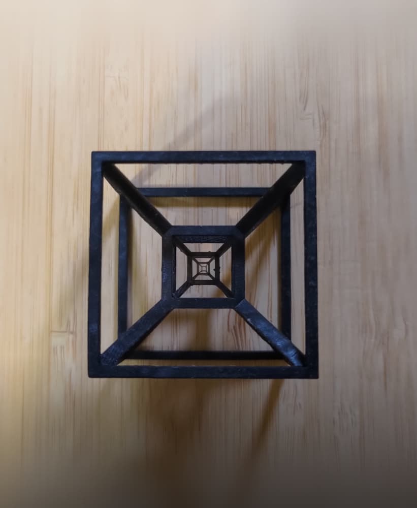 4D cube, Tesseract cube and endless cube 3d model