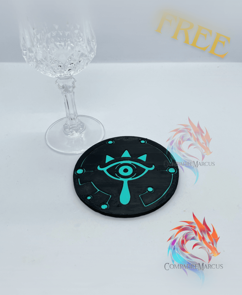 Legend of Zelda Sheikah Coaster / no supports / 3mf included 3d model