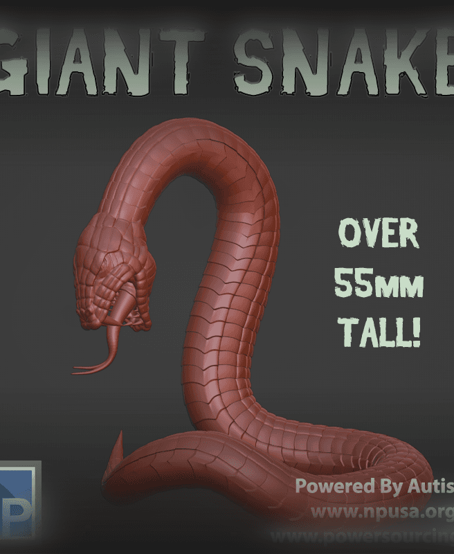 Giant Snake 3d model