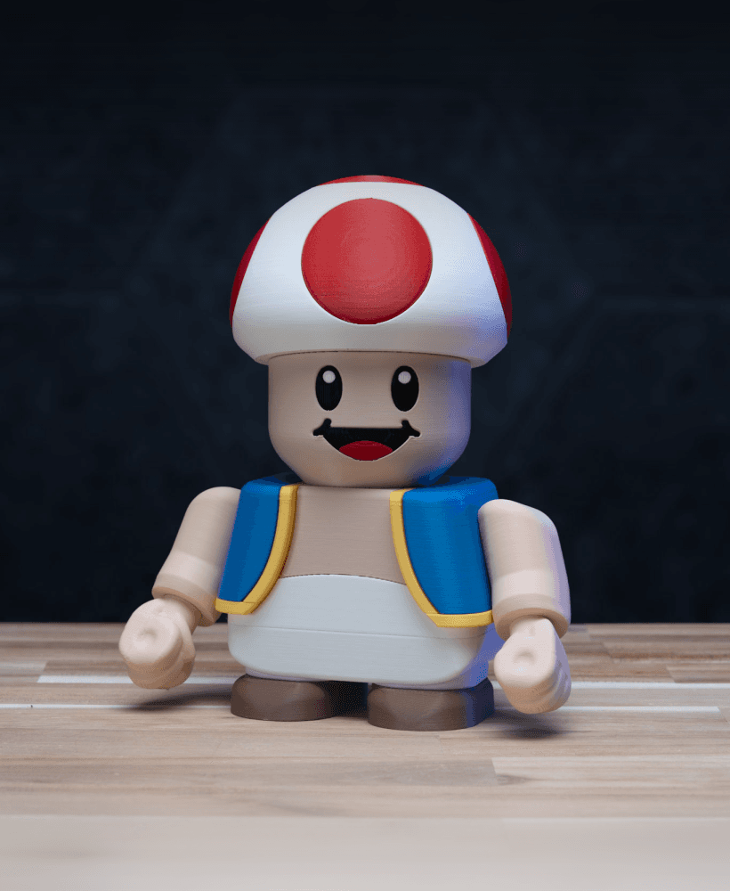 Chunky Toad - Super Mario Bros Kit | No Supports, No AMS, No Glue 3d model