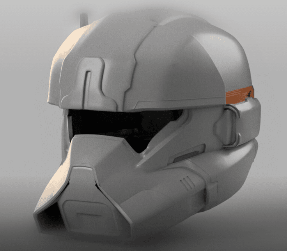 Helldivers 2 SE-32 Dynamo Helmet DIY Kit Cosplay 1:1 scale 3d model
