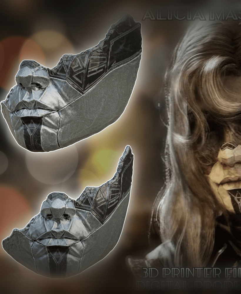 Alicia Mask Clair Obscur Expedition 33 3d model