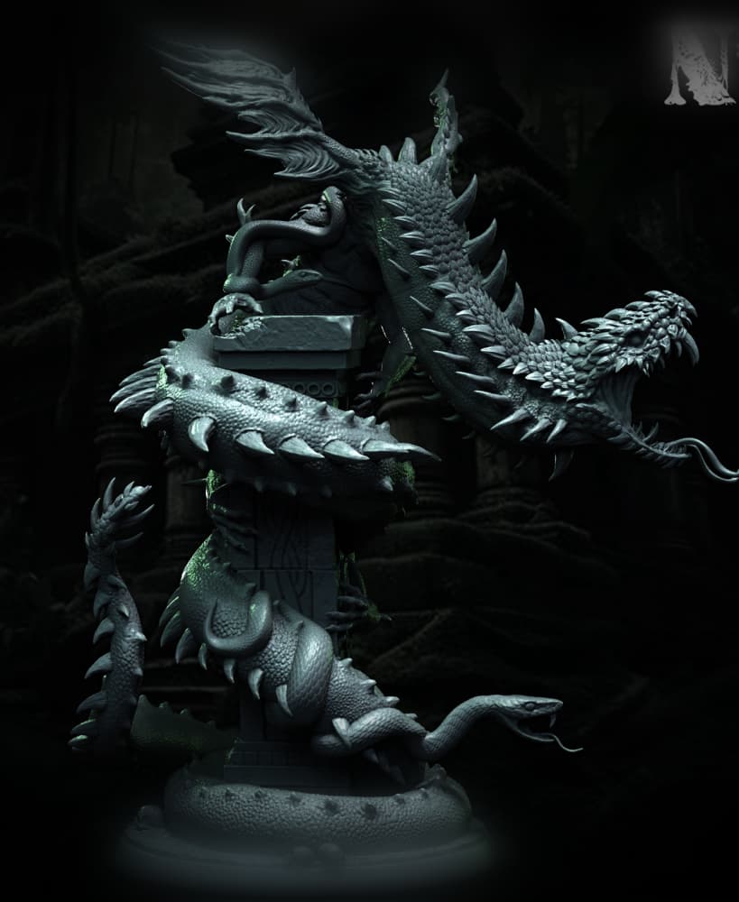 Yig, Father of Serpent 3d model