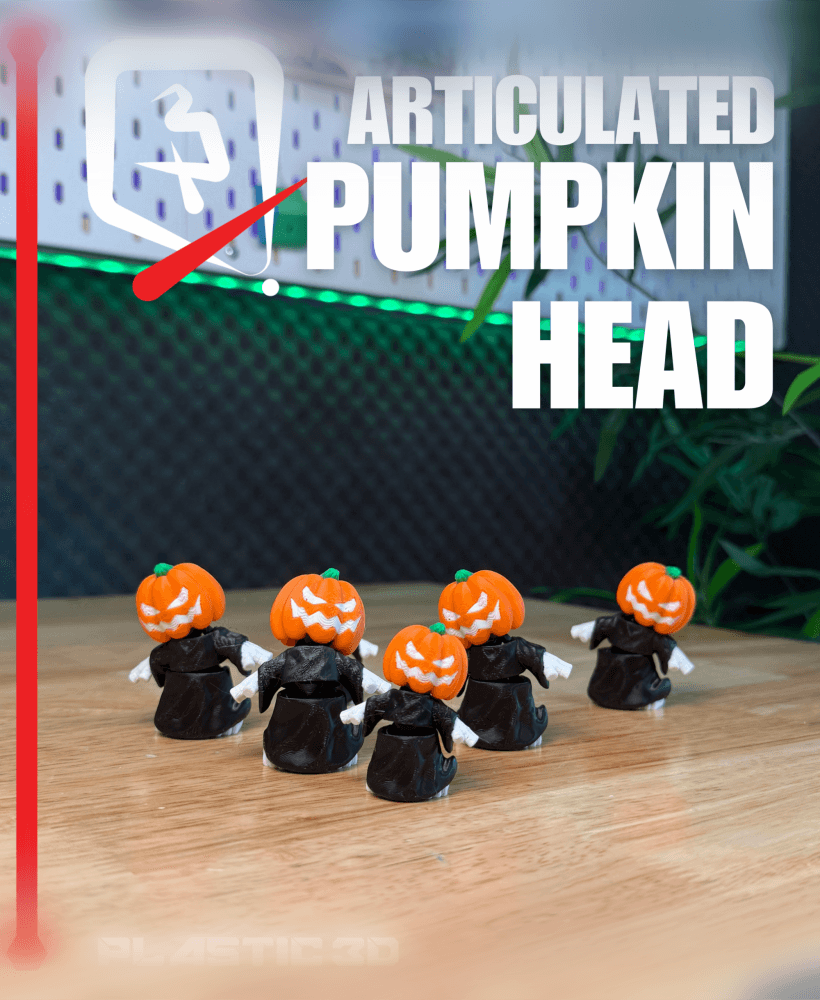 Articulated Pumpkinhead — A Jack-o’-Lantern Come to Life 3d model