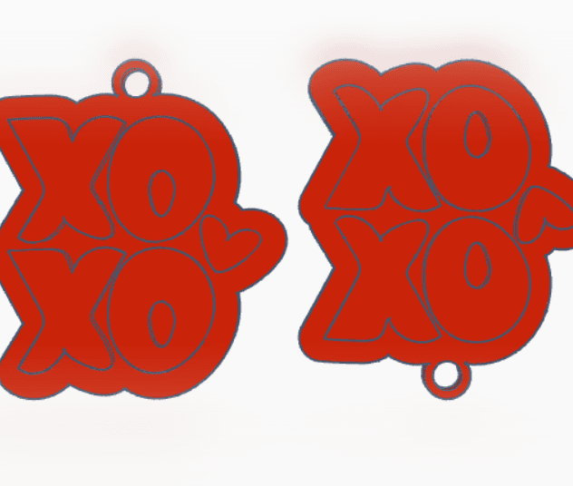 Valentine XO,XO 1.stl 3d model