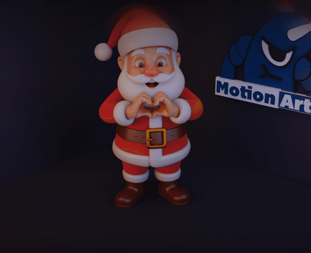 Papai Noel fazendo Coração nas Mãos.stl 3d model