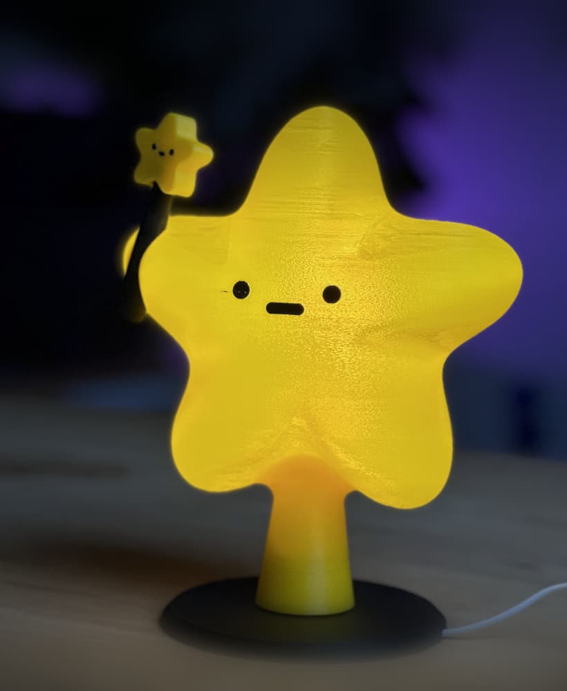 Hoshi: Star tree topper lamp 3d model