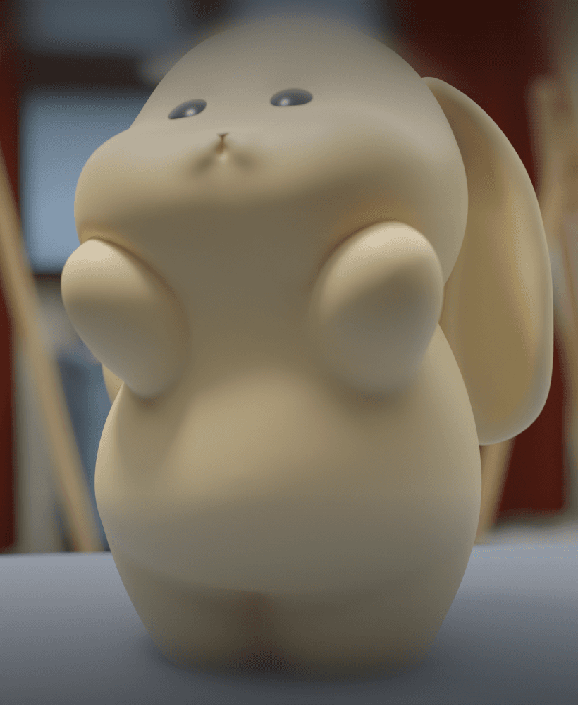 Little Cute Bunny 2 3d model