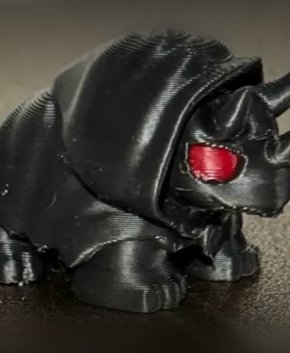 dark triceratops demon 3d model