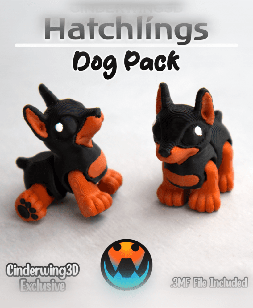 Doberman - Hatchling 3d model
