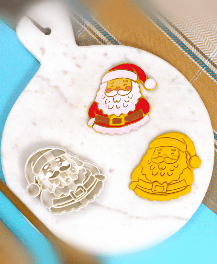 Santa Claus Christmas Cookie Cutter 3d model