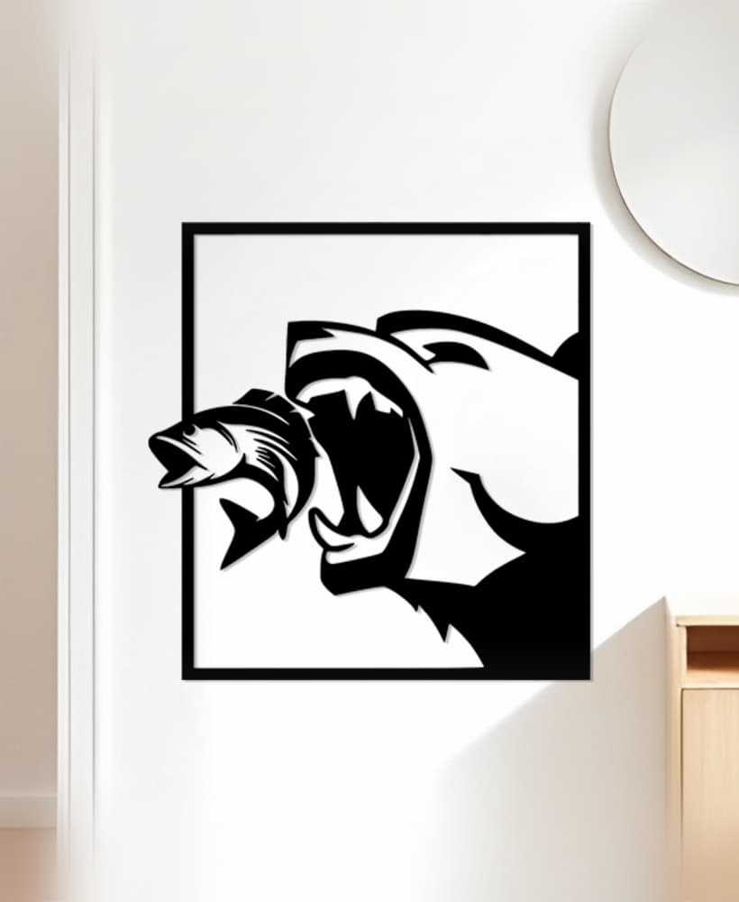 Bear Wall Art, Wall Decor, Home Decor 3d model