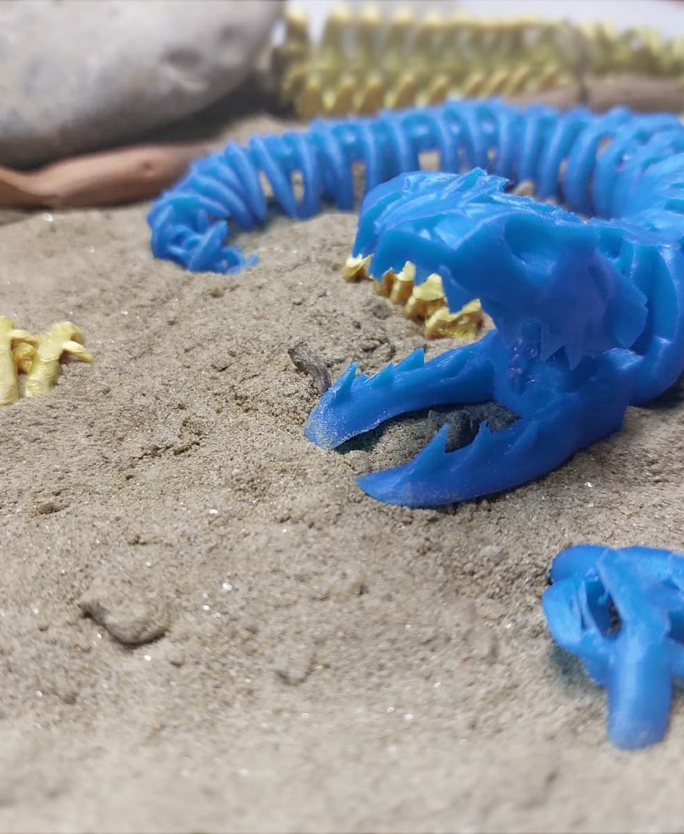 Articulated skeleton Snake 3d model