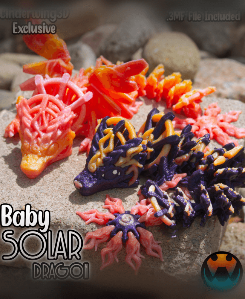 Baby Solar Dragon 3d model