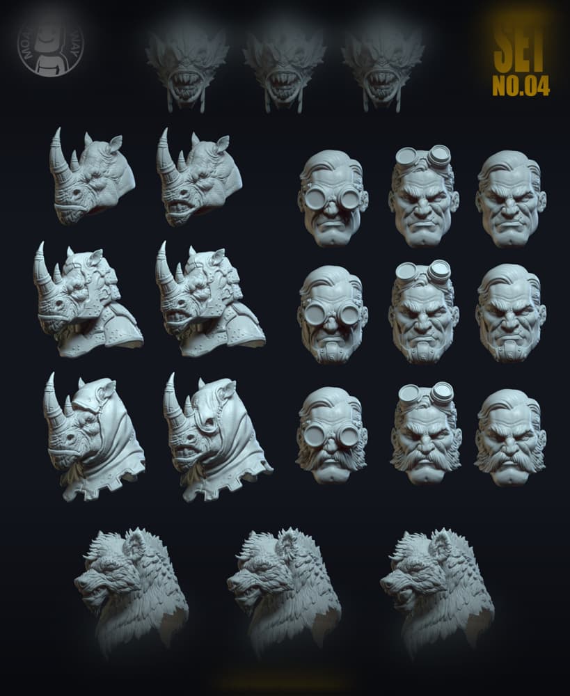 Head Pack SET.04 3d model