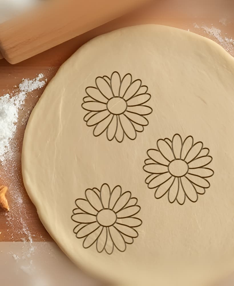 Flower Cookie Cutter, Biscuit Cutter 3d model