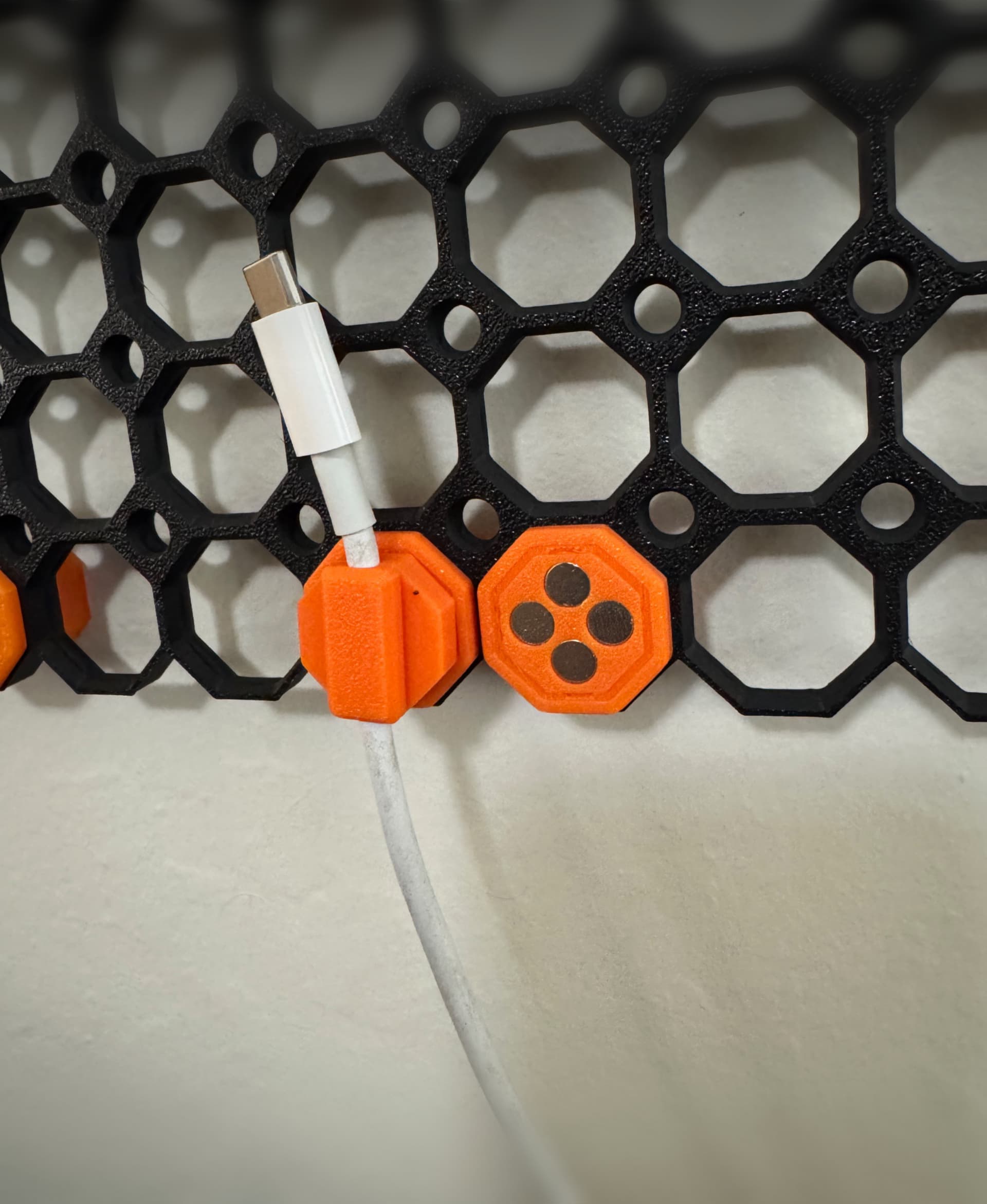 Multiboard magnetic cable mount 3d model