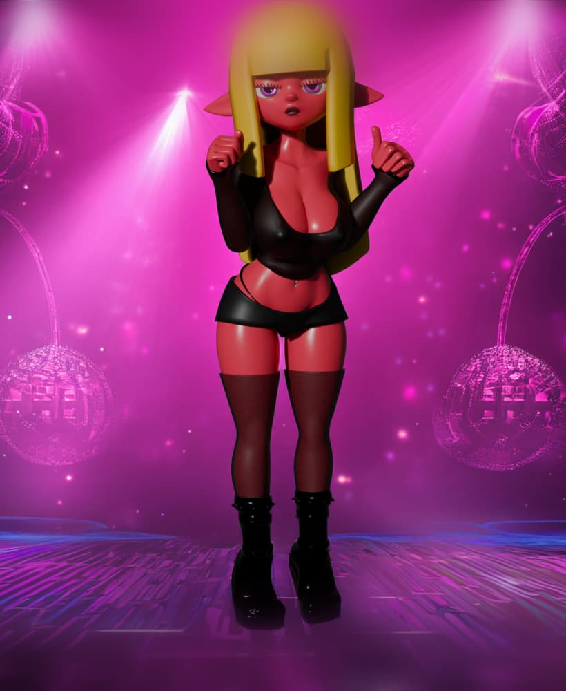 Sexy Adult Halfling Woman v2.0 3d model