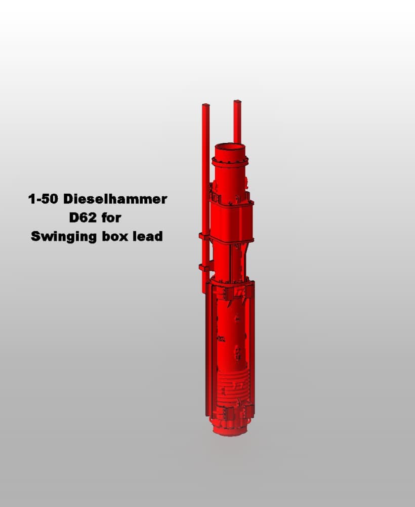 1 - 50 Dieselhammer D62 for Swinging box lead.stl 3d model