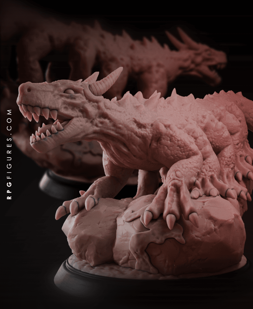 Behir D&D Monster - with Free DnD Pdf - Lizard Beast Perfect for RPG Campaign and Board Games 3d model