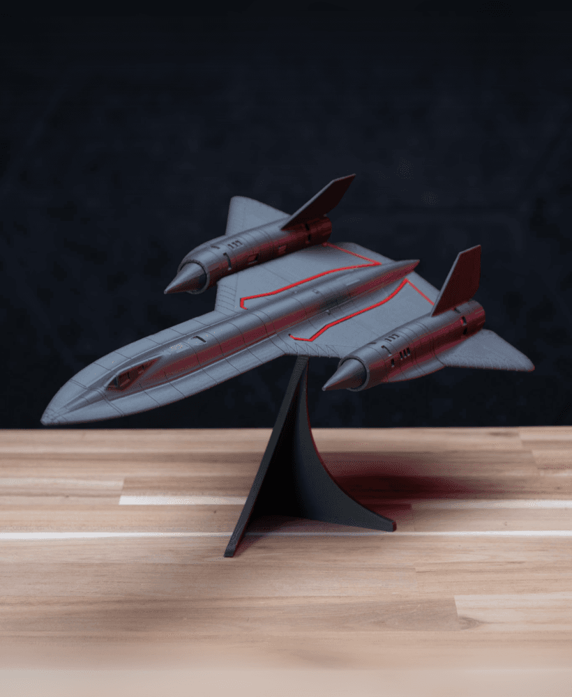 SR-71 Blackbird - Plane Kit | No Supports, No AMS, No Glue 3d model