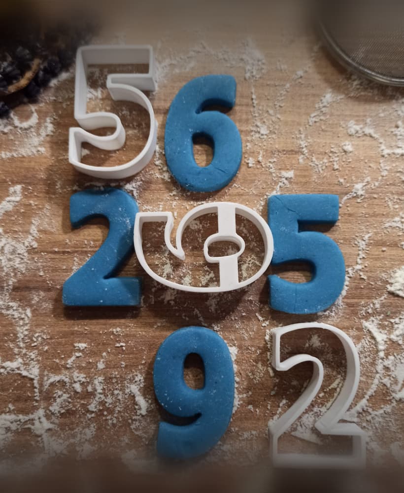 Numbers Cookie Cutter Set, Clay-Fondant Cutters, Birthday Cookie Cutter, “1-10 No: Cookie Cutter” 3d model