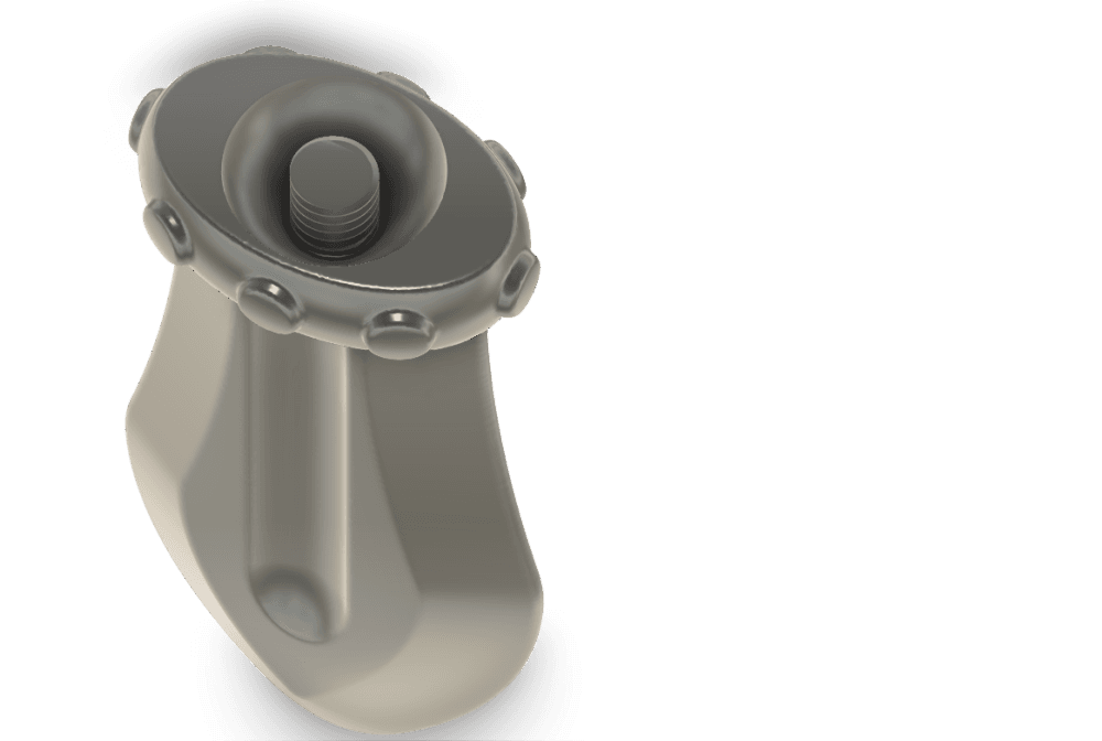 Threaded Sword Baby Rattle 3d model