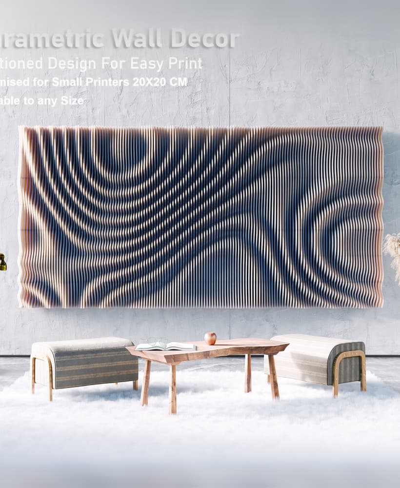 Parametric Wall Decor V4 3d model