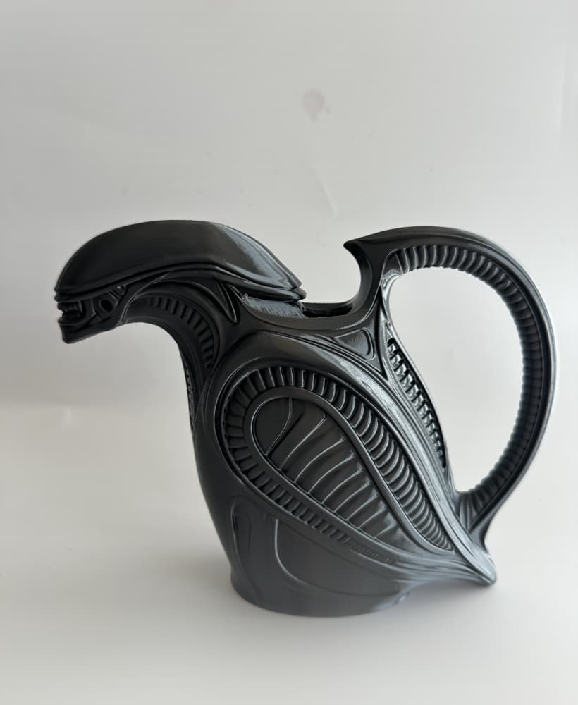 Alien Watering Can, Biomechanical Planter Watering Can, Sci-Fi Garden Decor 3d model