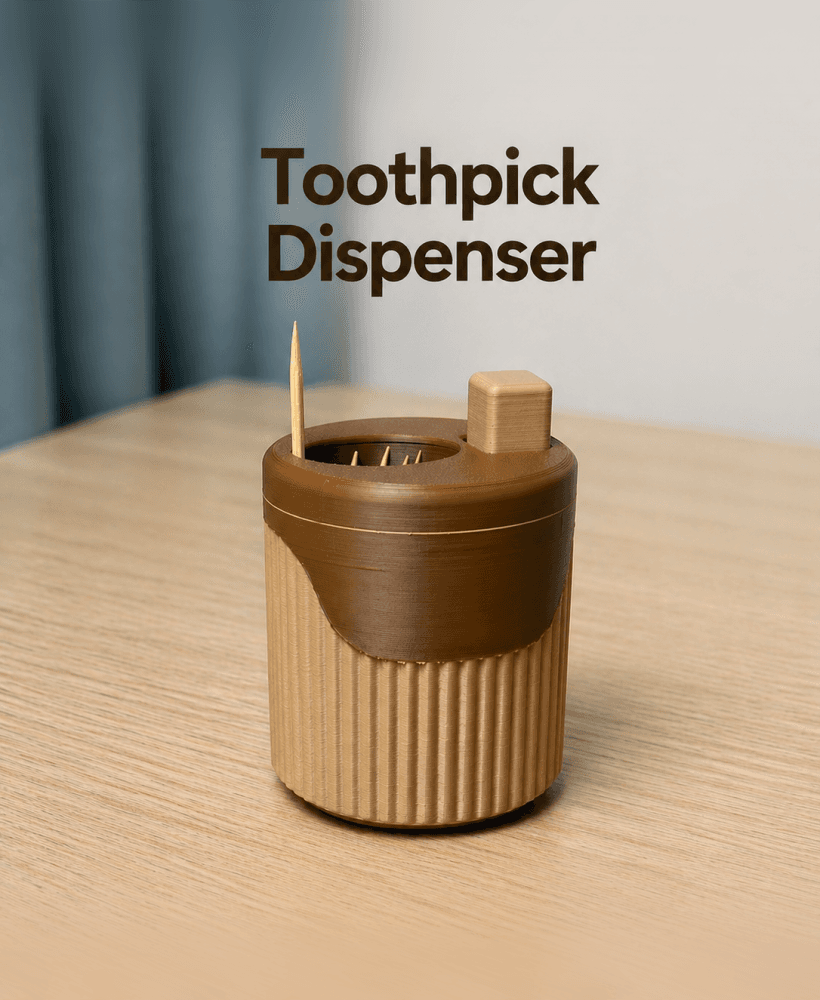Toothpick Dispenser | Pop-up Toothpick Holder 3d model