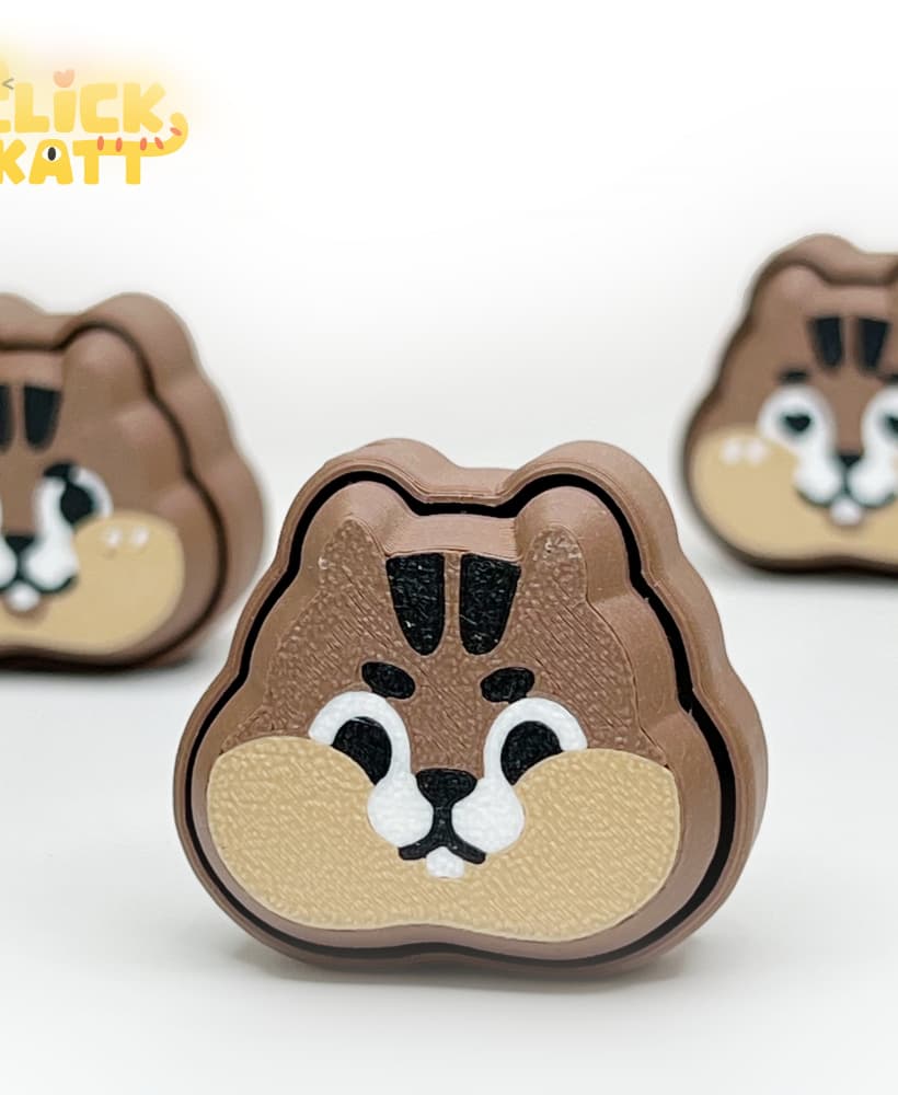 Squirrel - Clicker Fidget Toy Keychain 3d model