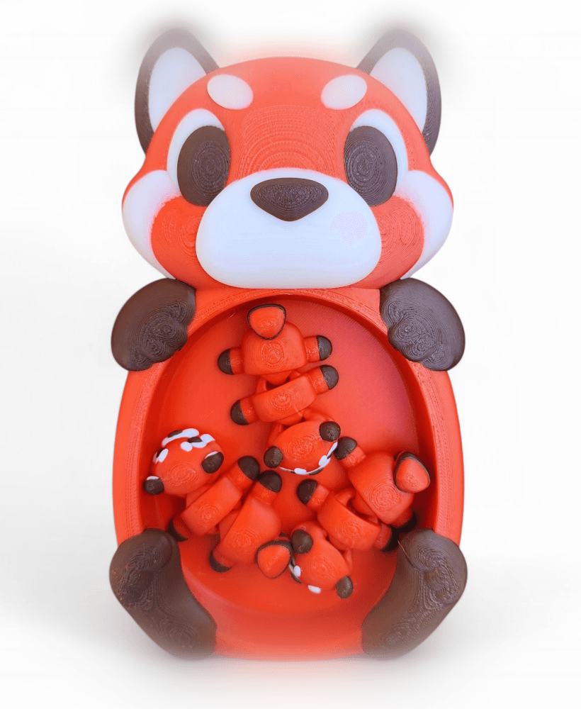 2025 Red Panda Flexi and Trinket Tray 3d model