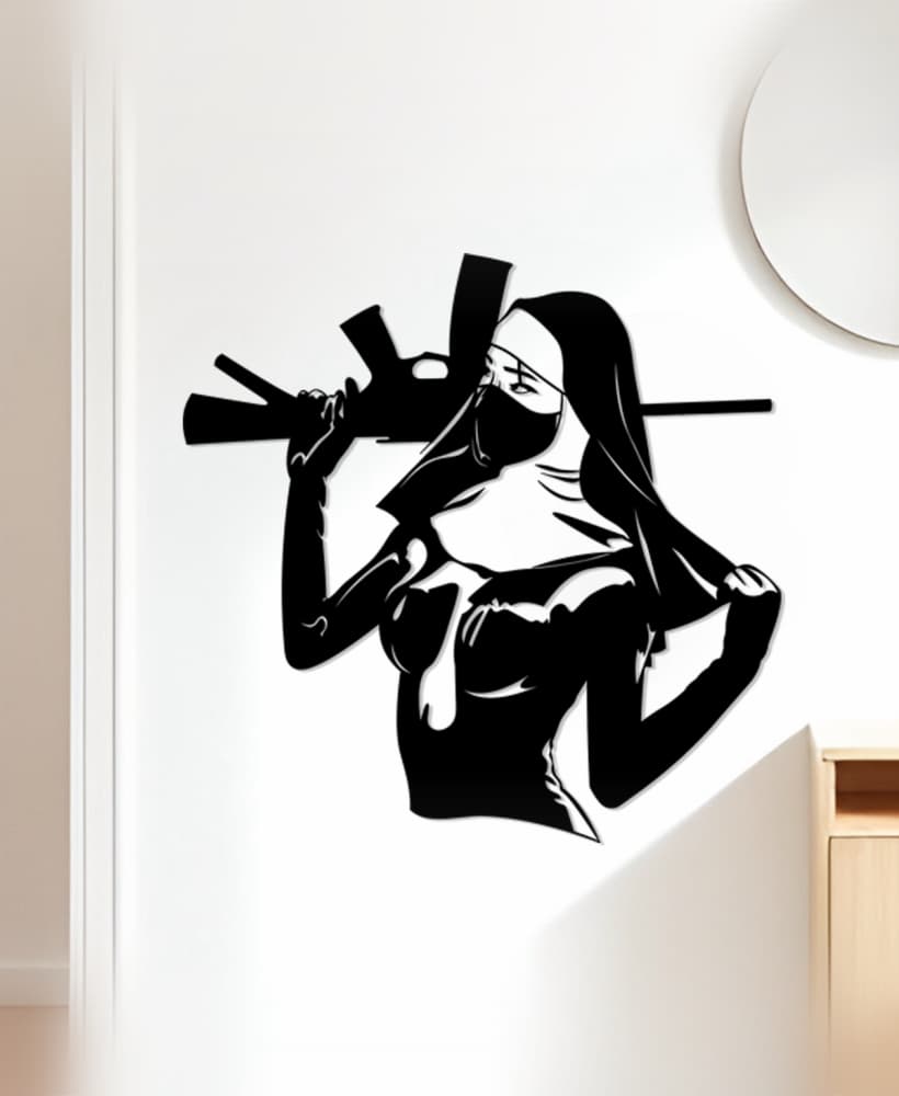Gun Wall Art, Wall Decor, Home Decor 3d model