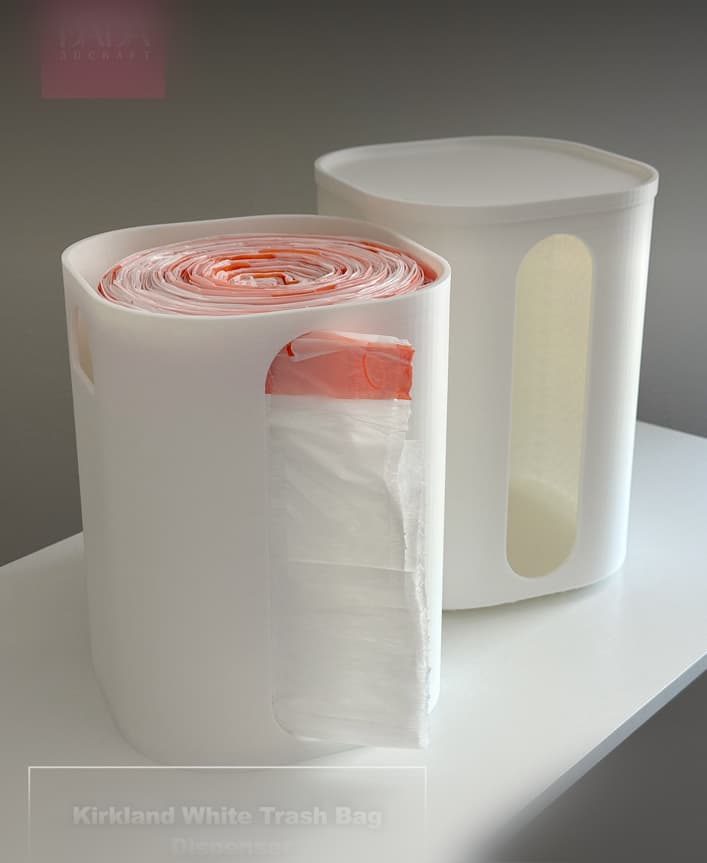 Kirkland White Trash Bag Dispenser 3d model