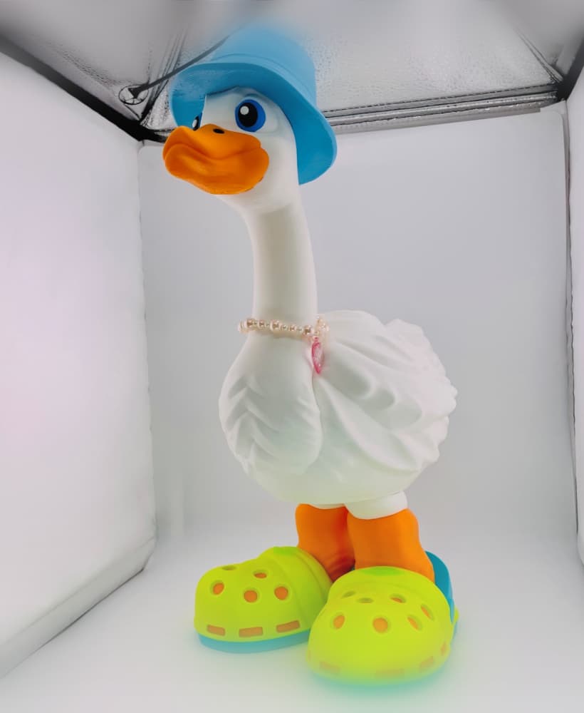 Grocs Shoes & Bucket Hat Goose Gear for Porch Goose 3d model