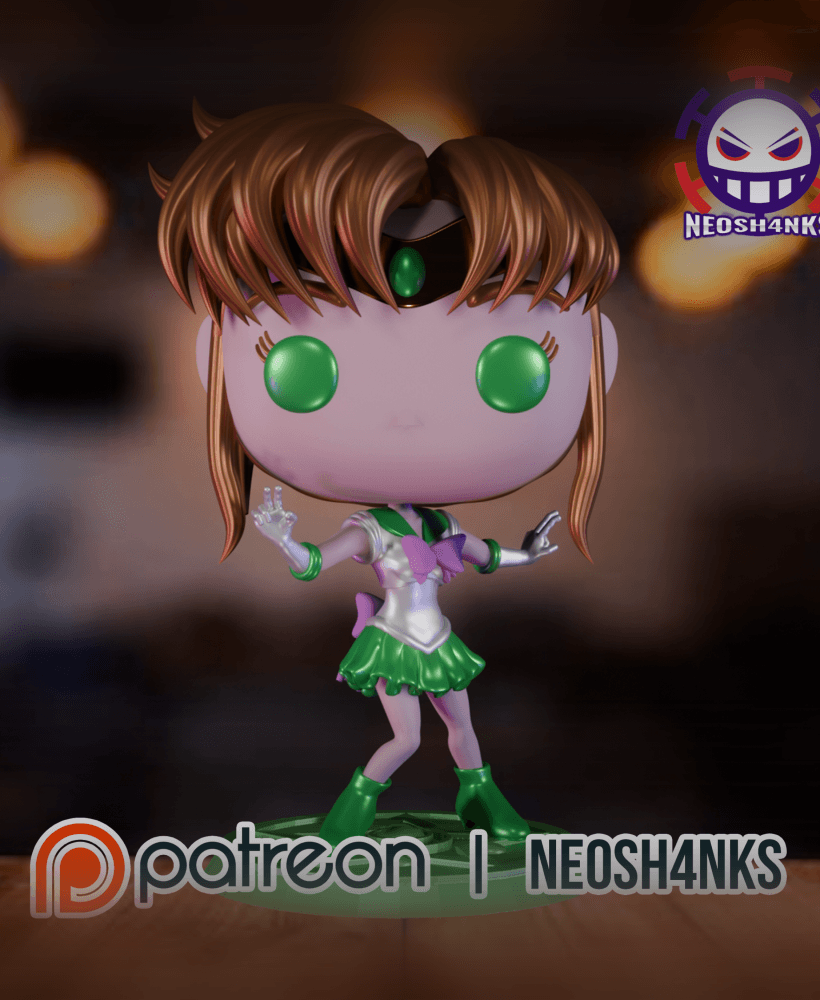 Sailor Jupiter Funko style 3d model