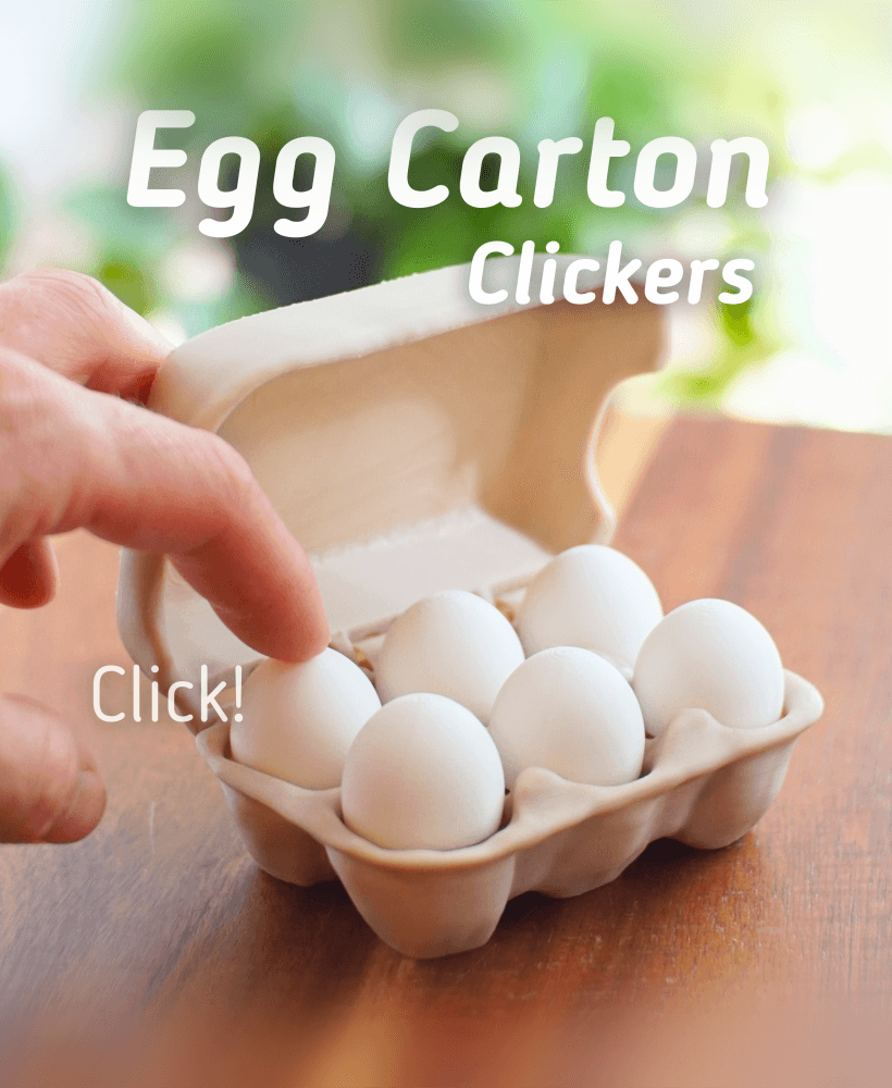 Easter Egg Clickers - Egg Fidget Clicker - Ludo toy 3d model