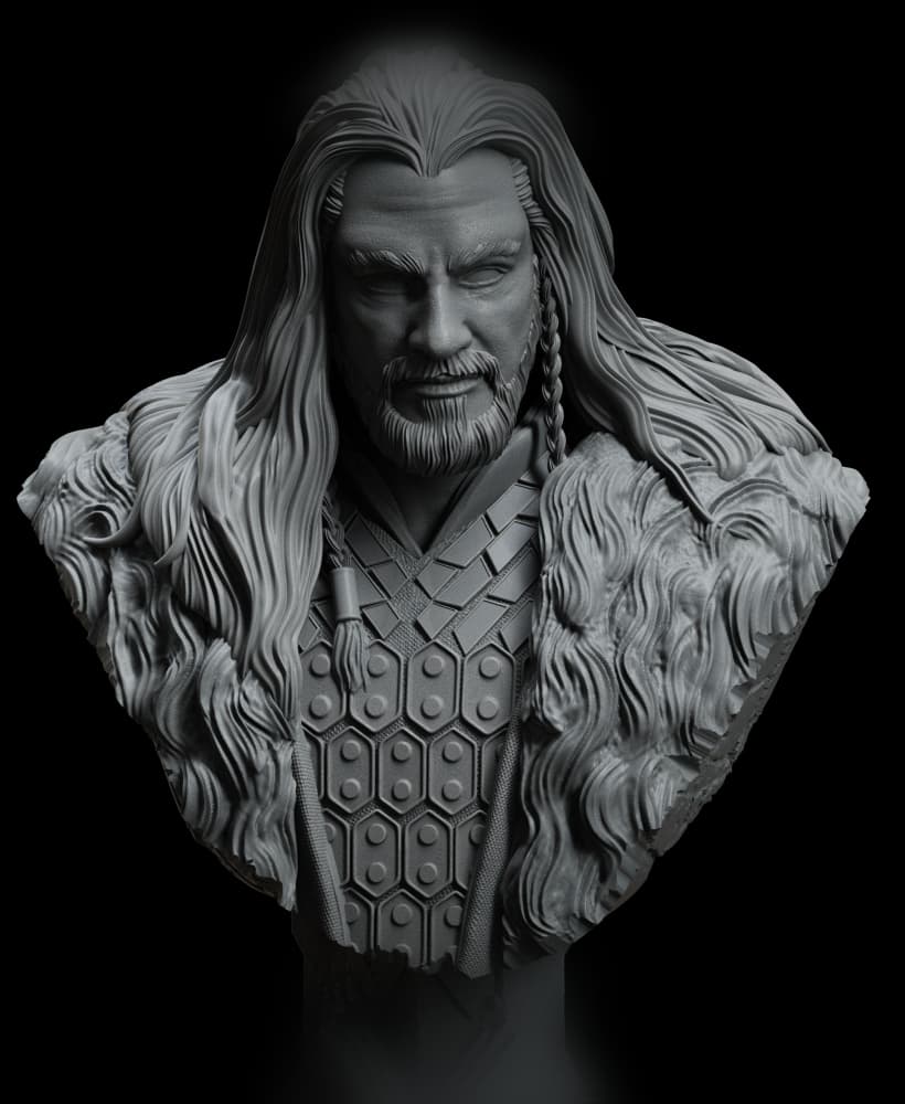 Thorin Oakenshield (Pre-Supported) 3d model