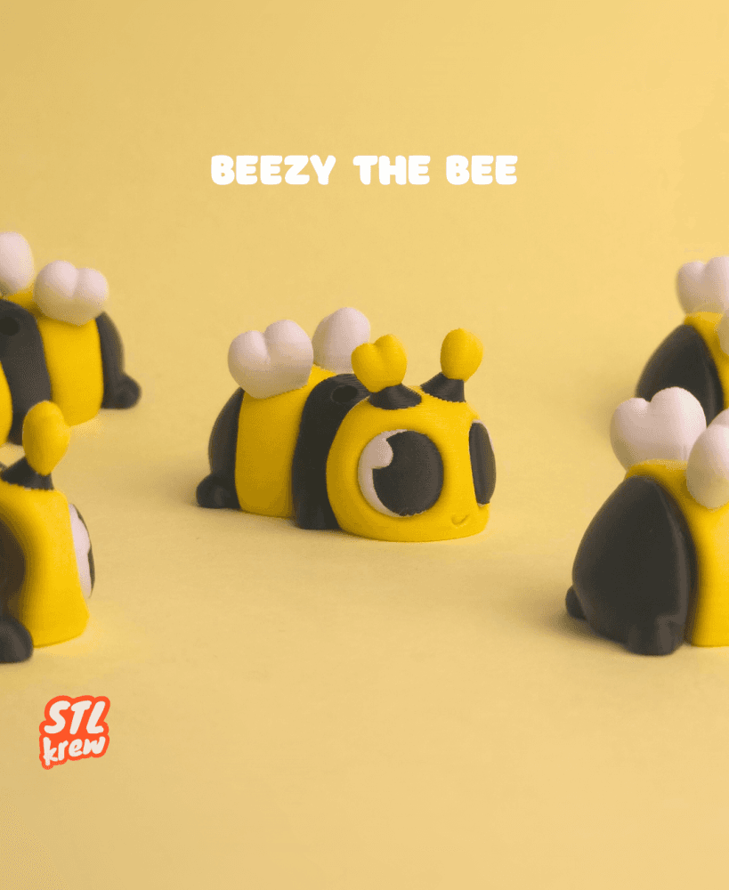 Cute articulated bee - Beezy bee 3d model