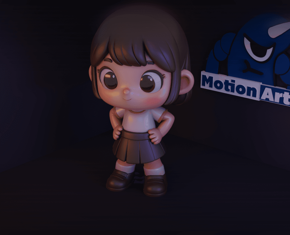 Menina cartoon.stl 3d model