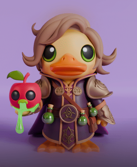wizard poison apple 3d model