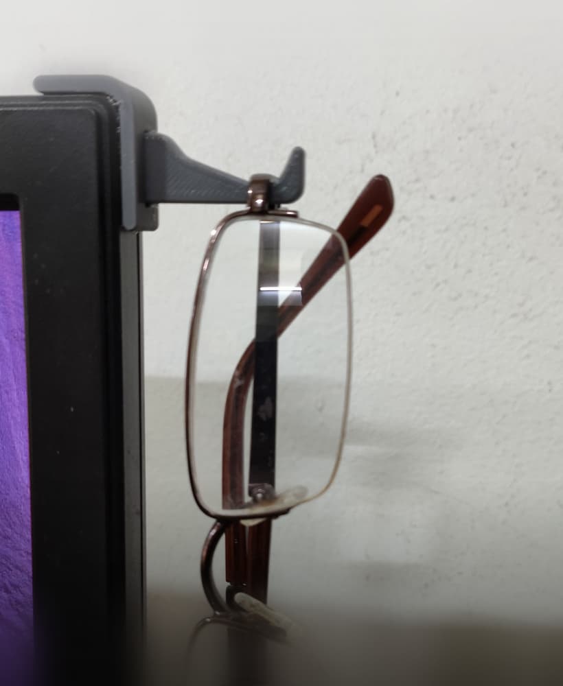 Monitor side hook (sturdy) 3d model